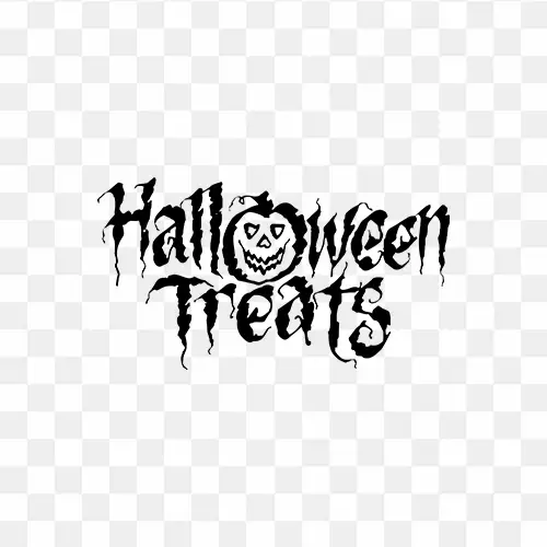 Halloween treats free text png